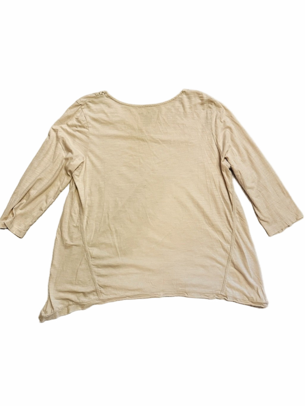 Chico's Cream Beige Top Crochet Lace VNeck - Picture 2 of 6